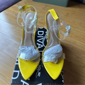 Brand new yellow heels